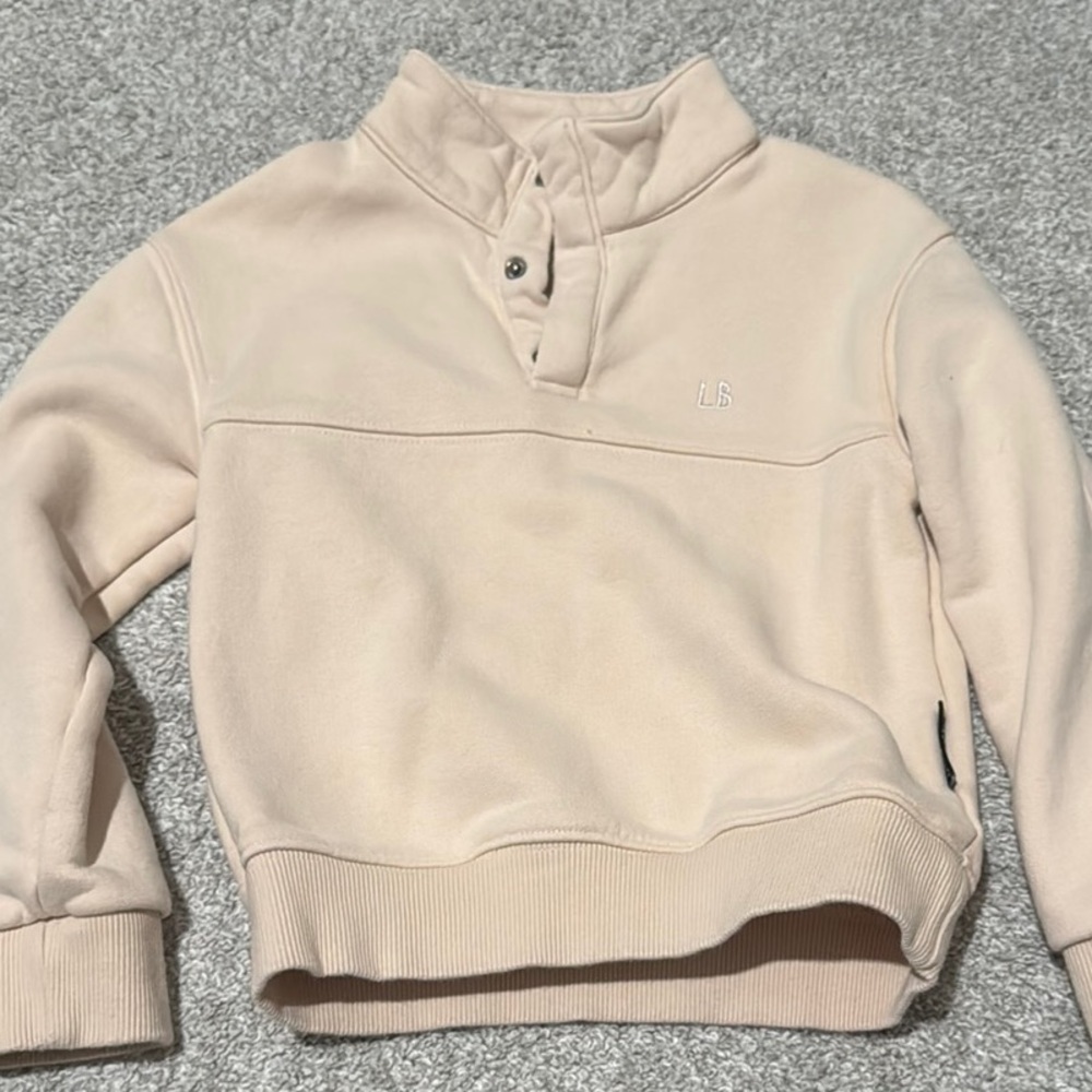 Little Bipsy cream 1/3 button sweatshirt- 4-5 - Picture 1 of 4
